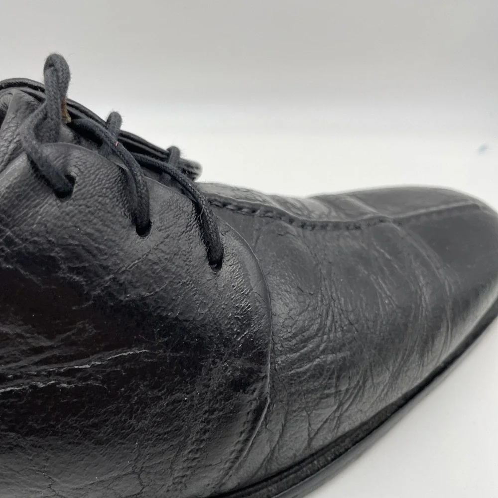 Cole Haan Beckett Black‎ Pebbled Leather Oxford Dress Shoes Mens Sz 10 C06399